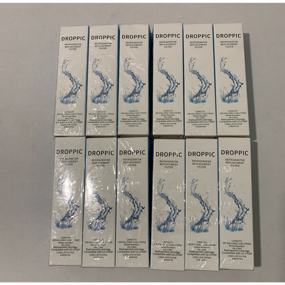 Droppic Refrigerator Replacement Filter Lot Of 4(12) Compatible LG Lt700P New